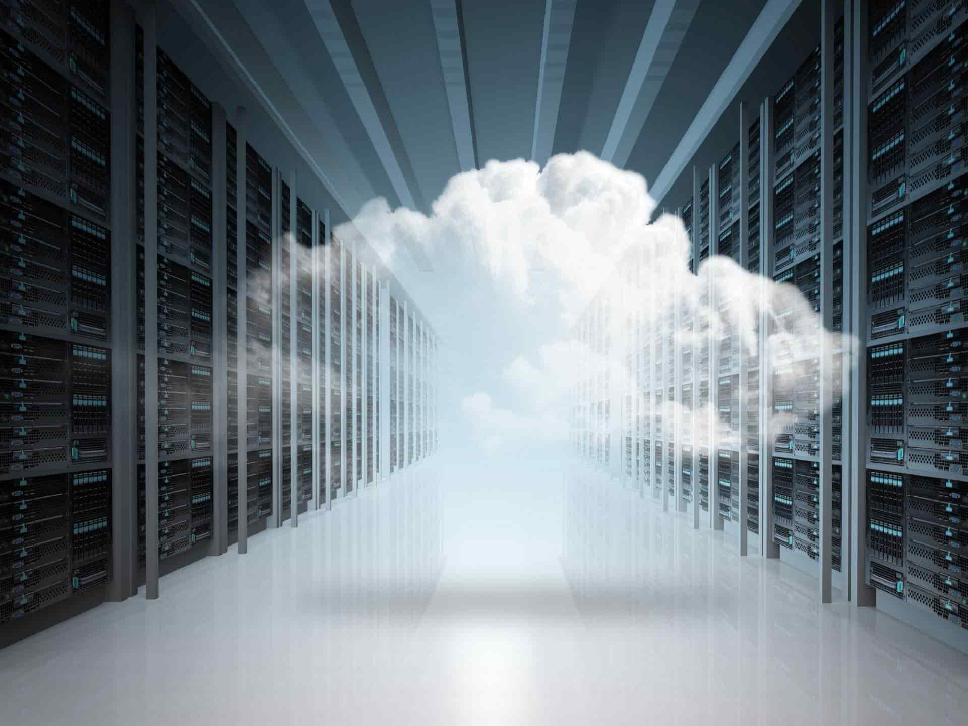 Cloud hosting concept